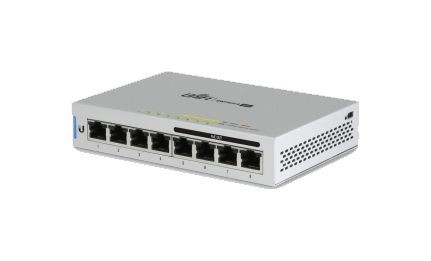 Ubiquiti Switch smart managed Layer2 8 Port • 8x GbE • PoE Budget 48W • 4x PoE af • Desktop • Lüfterlos • UniFi • US-8-60W