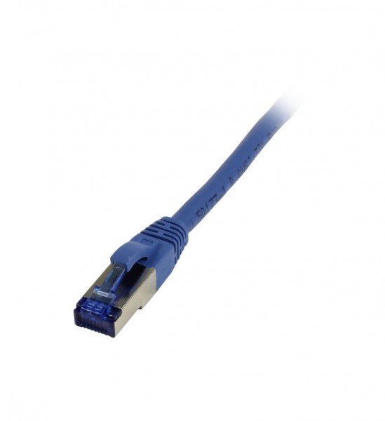 Patchkabel RJ45, CAT6A 500Mhz, 1.5m, blau, S-STP(S/FTP), TPE/LSZH(Superflex), AWG26, Synergy 21