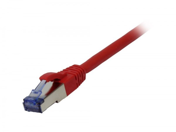 Patchkabel RJ45, CAT6A 500Mhz, 7.5m, rot, S-STP(S/FTP), Komponent getestet(GHMT certified), AWG26, Synergy 21