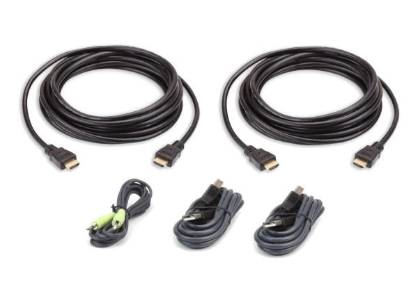 Aten Verbindungskabel Secure HDMI, Dual, 3m, USB, Audio