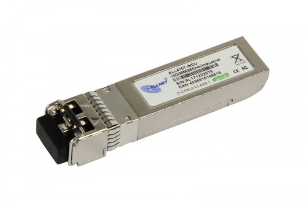 ALLNET Switch Modul ALL4757-INDU SFP+(Mini-GBIC), 10Gbit Multimode, SR/LC, Industrial -40/+85 Grad,