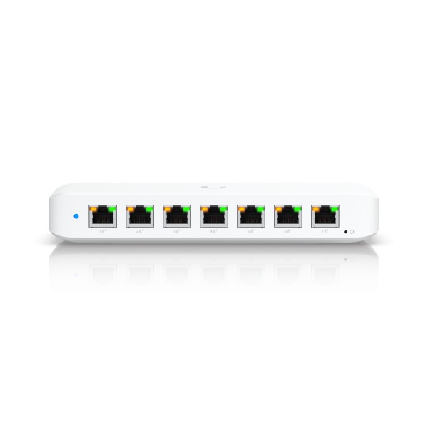 USED_Ubiquiti Switch full managed Layer2 8 Port • 8x GbE • PoE Budget 52W • 7x PoE at • 1x PoE bt In • Desktop • Lüfterlos • UniFi • USW-Ultra-60W