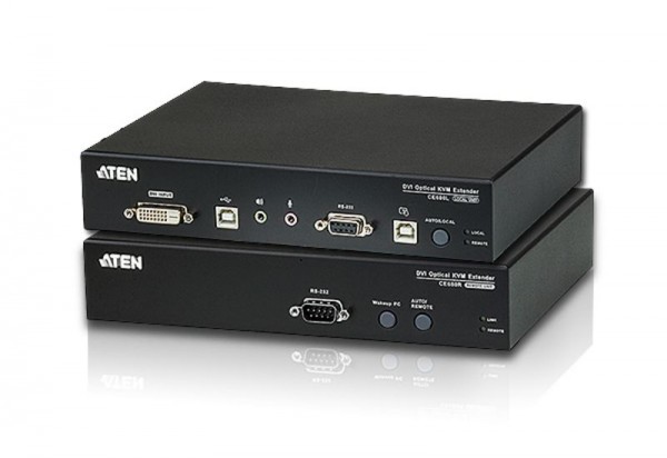Aten KVM-Extender, 20km.1xPC,1xMon., DVI, USB, single Mode Fiber