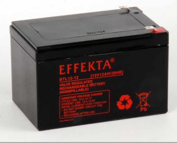 Effekta zbh. Akku 12V/ 12Ah,10-Jahresbatterien