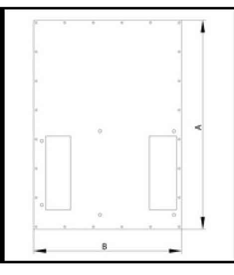 Triton 19&quot;zbh. Klimaeinheit, zbh. Zusatzblende, für X1/2, für RDE/RIE, B800/T1000-1200mm quer montierbar, Lichtgrau,