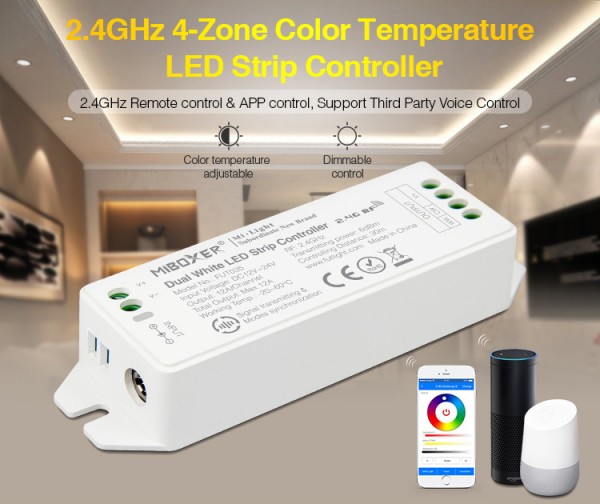 Synergy 21 LED Controller dual white (CCT) DC12/24V 4 Zonen *Milight/Miboxer*