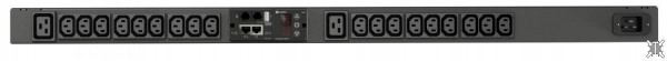 Knürr(Vertiv), Geist Rack PDU, branch metered, 0U, input IEC 60320 C20 power inlet 230V 16A, (18)C13 (2)C19