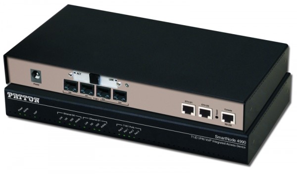 Patton SmartNode 4991, EFM IAD, 4 PRI, 48 Channels, Failover Relay, HPC (4-Wire)