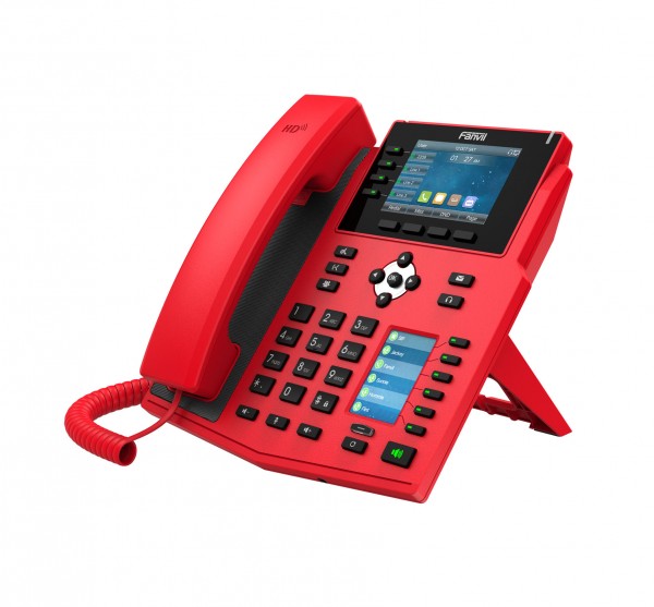 Fanvil X5U-R, Red Phones for Hospitality, Fire Station etc. solution
High-end business phone with Gigabit / SIP / POE / Gigabit / USB-Port