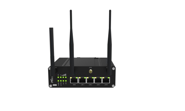 Milesight IoT Industrial Cellular Router, UR35-L04EU-G-P-W 3G / 4G / Wi-Fi / POE