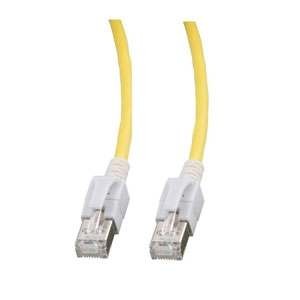 Patchkabel RJ45, VC LED, CAT6A 500Mhz, 1.5m, gelb, LED in den Steckern!