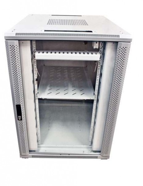 ALLNET 19&quot;Schrank, 42HE, B800/T1200mm, Glastür, Lichtgrau, SNB-Serie,