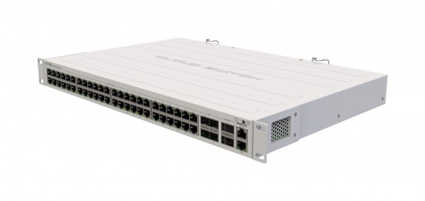 MikroTik Cloud Router Switch CRS354-48G-4S+2Q+RM, 48x Gigabit RJ45, 4x SFP+ 10G, 2x QSFP+ 40G, Rackmount