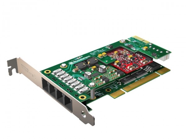 Sangoma A200 10 xFXS PCI analog Karte mit Echo Unterdrückung