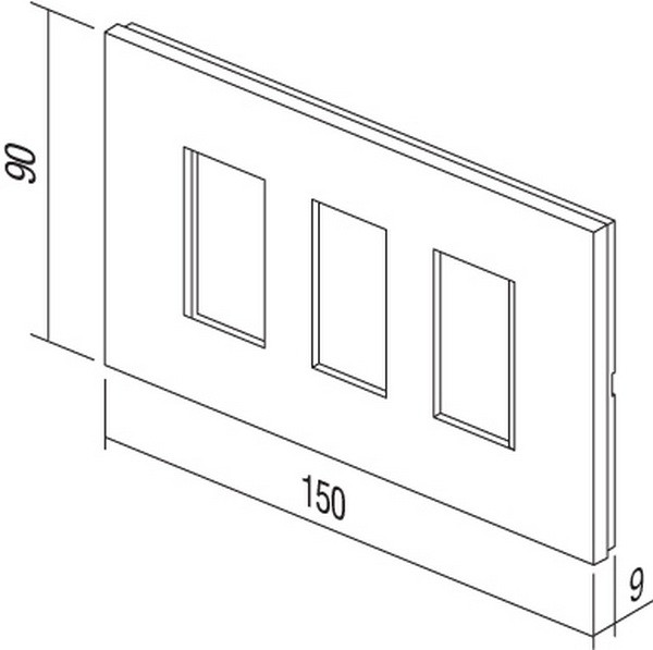 TEM Serie Modul Rahmen OL COVER PLATE LINE BATHROOM SETS