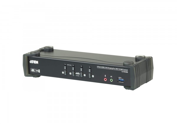 Aten KVM-Switch 4-fach Audio/DP(Displayport)/USB 3.0,