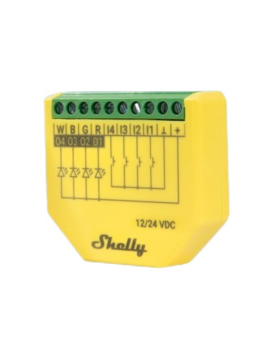 Shelly · Unterputz · &quot;Plus RGBW PM&quot; · LED Lichtcontroller · WLAN · BT