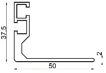 Knürr(Vertiv) Schrank kzub/Smaract,L-Schiene,T 560,L=528mm, Paarweise,