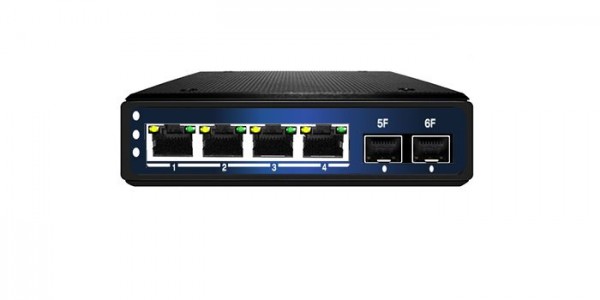 ALLNET Switch unmanaged industrial 4 Port Gigabit / 4x LAN / 2x SFP / Lüfterlos / DIN / IP40 / &quot;ALL-SGI8104v2&quot;