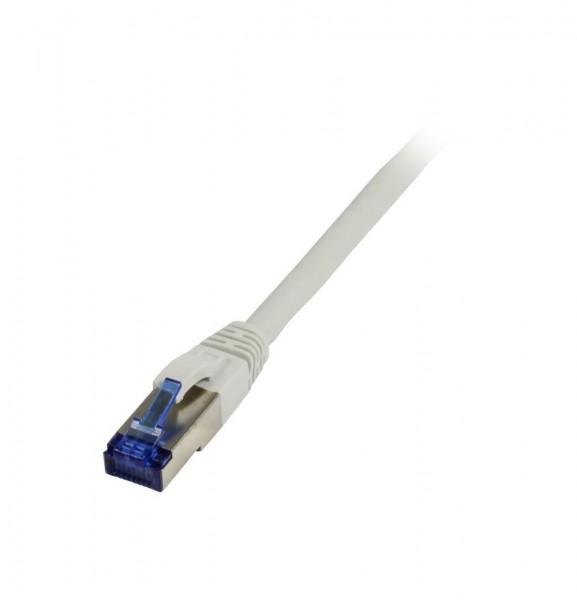 Patchkabel RJ45, CAT6A 500Mhz, 7.5m, grau, S-STP(S/FTP), TPE/LSZH(Superflex), AWG26, Synergy 21