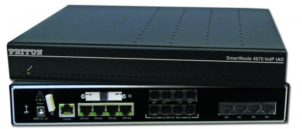 Patton SmartNode 4671 ADSL IAD, 4 BRI, 4 FXS, HPC