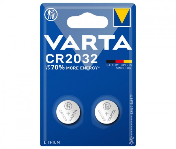 Batterie Knopfzelle CR2032 Varta 2-Pack