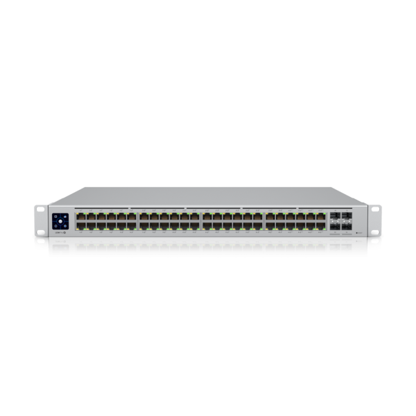 Ubiquiti Switch full managed Layer3 52 Port • 48x GbE • PoE Budget 600W • 8xPoE bt • 40xPoE at • 4x SFP+ • 19&quot; • UniFi • USW-Pro-48-POE