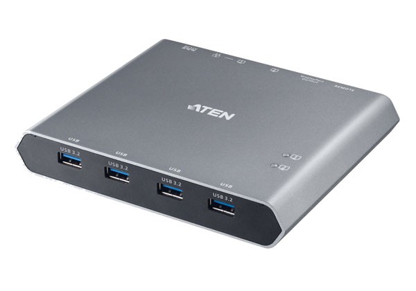 Aten UUSB-C KVM Switch mit Power Pass-Through | Duo Flex (8K, USB 3.2 / 4.0, Thunderbolt 4 kompatibel), 2-fach, 4K DisplayPort