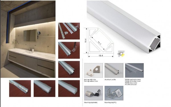 Synergy 21 LED U-Profil 200cm, ALU007-R V2 weiss