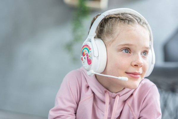 Onanoff Kopfhörer für Kinder / Konzentration / Geräuschunterdrückung / Bluetooth / Weiß
