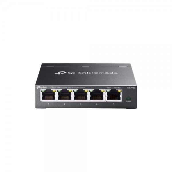 TP-Link Switch easy managed 5 Port • 5x 1 GbE • Lüfterlos, Omada • ES205G