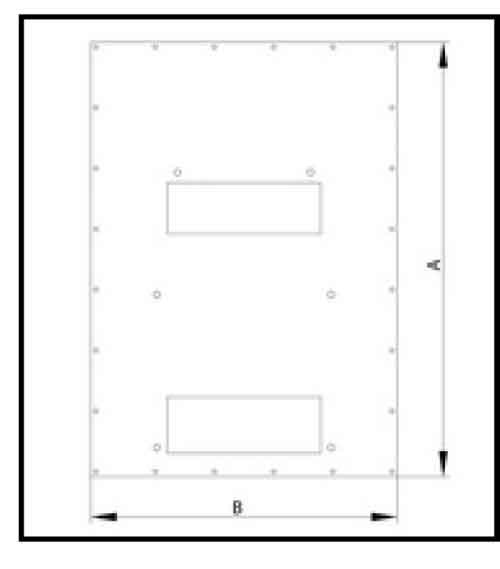 Triton 19&quot;zbh. Klimaeinheit, zbh. Zusatzblende, für X1/2, für RDE/RIE, B800/T 800mm längs montierbar, lichtgrau,