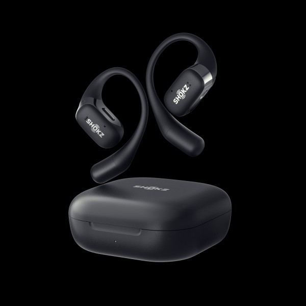 SHOKZ OpenFit Black Bluetooth Wireless Bone Conduction Headset