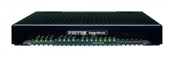 Patton SmartNode 4141E VoIP-Gateway, 4 FXS, 4 FXO , 8 VoIP-Calls, DC powered