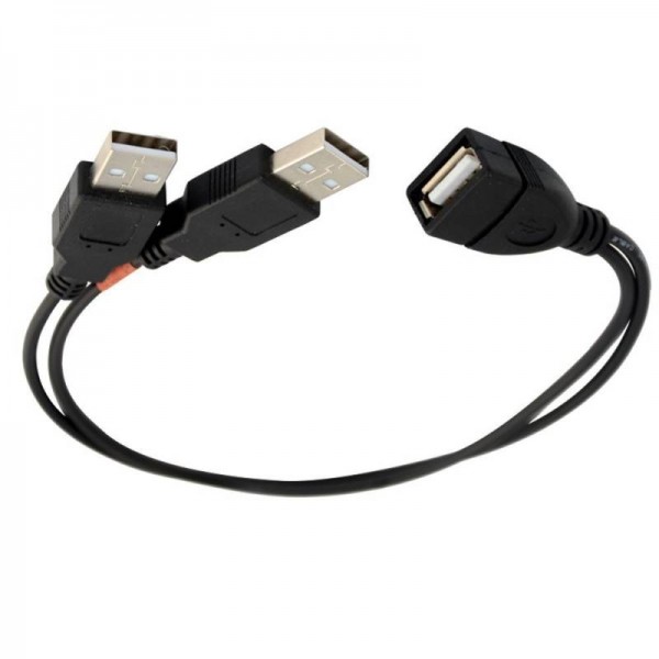 ALLNET USB 2.0 Typ A female -&gt; 2x USB Typ A Male Daten Power Kabel