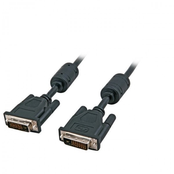 Kabel Video DVI 24+1, ST/ST, 2m, AWG30, Schwarz,