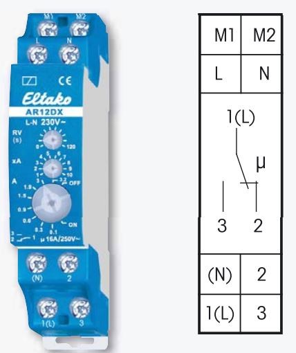 153253 Eltako Ar12dx 230v Stromrelais Einschaltstrombegrenzer Verkabelung Elektrotechnik Kabel Verkabelung Allnet Fachhandel