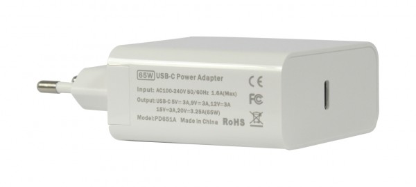 ALLNET USB Ladegerät Quick Charge® PD Netzteil Power Supply 65 Watt 1x Typ-C**EU PLUG**