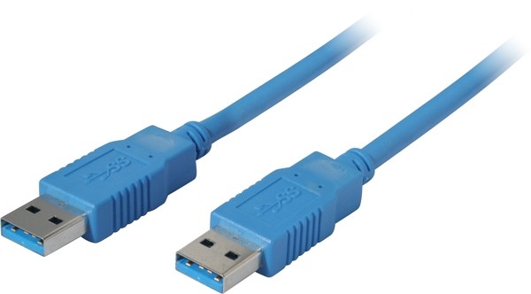 Kabel USB, A(St) =&gt; A(St), 1.8m, USB3.0, blau,