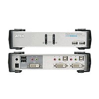 Aten KVM-Switch 2-f. Audio/VGA/USB/DVI