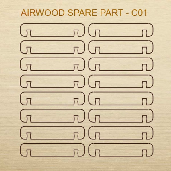 Airwood Holz Ersatzteil C01 / Spare Wood Part C01
