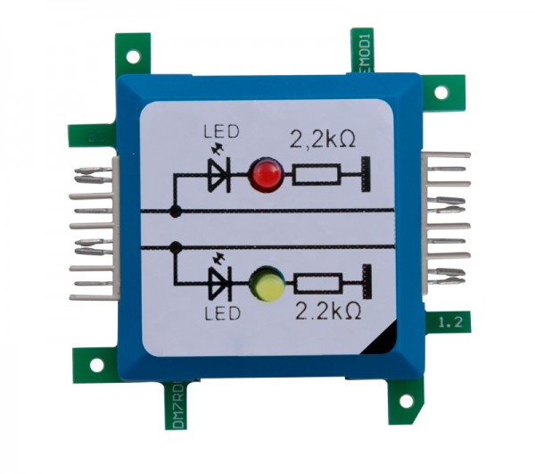ALLNET Brick’R’knowledge LED dual auf Masse rot &amp; gelb Signal durchverbunden