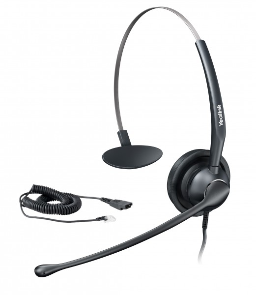 Yealink SIP zub. UH33 Monaurales Headset mit NoiseCancelling