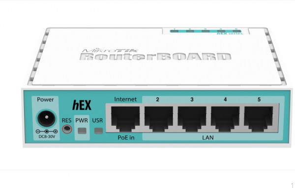 MikroTik RouterBOARD RB750Gr3, hEX, 5x Gigabit, USB, micro SD