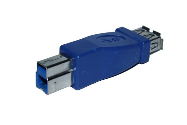 Kabel USB3.0, zbh. Adapter, A(Bu)/B(St), blau,