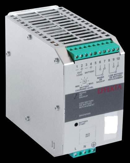 Effekta USV, AC/DC, 24V/ 3A/72W Hutschiene(DIN Rail), ohne Akku, DCH 2403 A