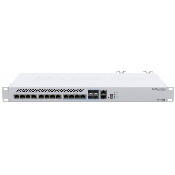 MikroTik Cloud Router Switch CRS312-4C+8XG-RM, 8x 10GB RJ45 Ports, 4x Combo 10GB (RJ45/SFP+), Rackmount