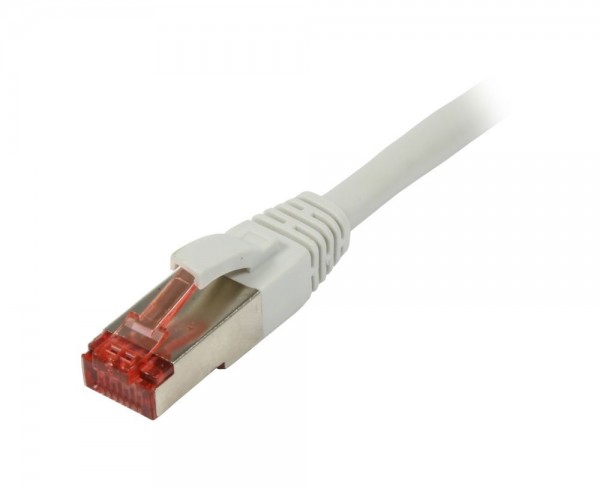 Patchkabel RJ45, CAT6 250Mhz, 5m grau, S-STP(S/FTP),TPE/LSZH(Superflex), Synergy 21,