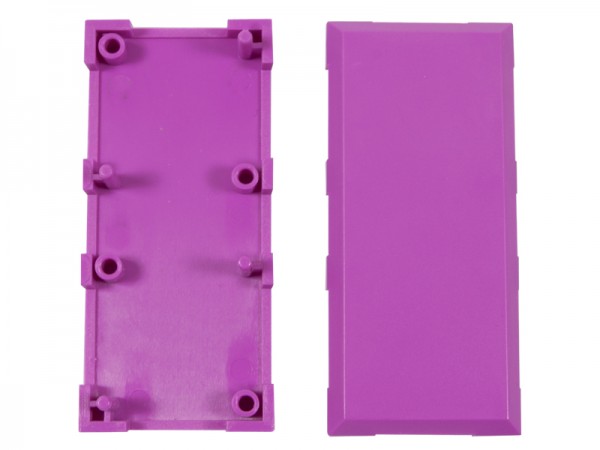 ALLNET BrickRknowledge Kunststoffschale 2x1 violett oben und unten 10er Pack