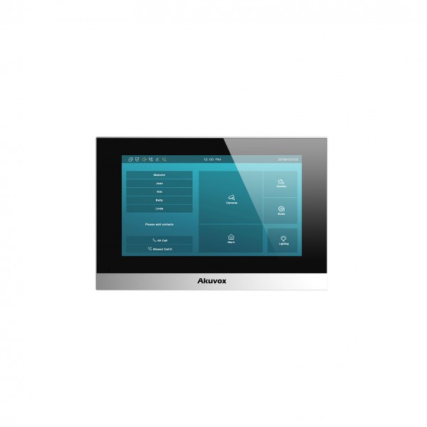 Akuvox Indoor-Station C313W-2 with logo, Touch Screen, 2-wire, silver